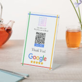 QRコードリンク付きGoogleレビュースタンド 台座サイン (インサイチュ)
