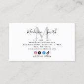 QRコードリンク付きGoogleレビュー名刺 名刺 (裏面)