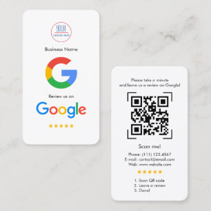 QRコードリンク付きGoogleレビュー名刺 名刺