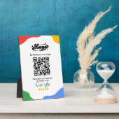 QRコードリンクGoogleレビュー フォトプラーク (側面)