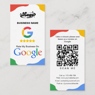 QRコードリンクGoogle Review名刺 名刺