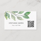 QRコードリーフ 名刺 (正面)