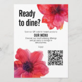 QRコードレッドアネモネ夢結婚景 メニュー (正面)