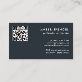 QRコードレトロ離れGROOVY植物学 名刺 (裏面)