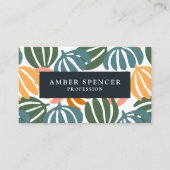 QRコードレトロ離れGROOVY植物学 名刺 (正面)