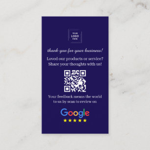 QRコードレビューリンク ビジネスフィードバックスタイル 名刺