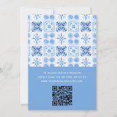 QRコードレモンメイン絞りブライダルシャワー起動 招待状 (裏面)