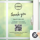 Qrコードロゴありがとうご割引お離れしてご確認 ウィンドウサイン (ホーム)