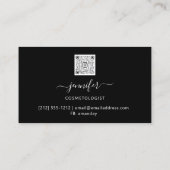 QRコードロゴで永続的な印象を与える 名刺 (裏面)