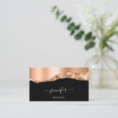 QRコードロゴで永続的な印象を与える 名刺 (スタンド正面)