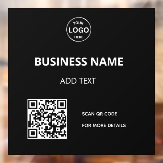 Qrコードロゴのビジネスメニューの連絡貼り付けウィンドウ ウィンドウサイン (シート2)