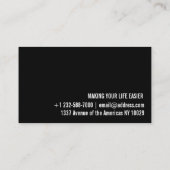 QRコードロゴまたは写真名刺 名刺 (裏面)