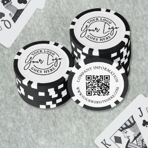 QRコードロゴをカスタマイズ ポーカーチップ