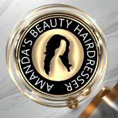 QRコードロゴオンラインショップフレーム白黒 スクエア名刺