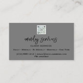 QRコードロゴオンラインショップ金ゴールドグレープロフェッショナル 名刺 (裏面)