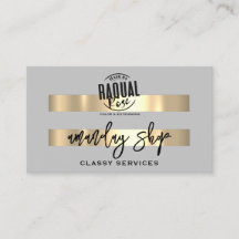 QRコードロゴオンラインショップ金ゴールドグレーモダン