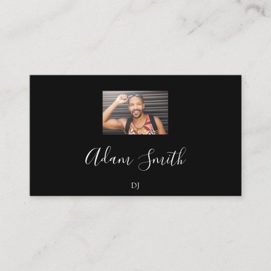 QRコードロゴカスタムカスタム白黒 名刺 (正面)