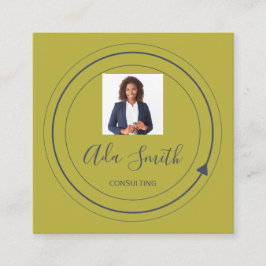 QRコードロゴカスタムカスタム スクエア名刺