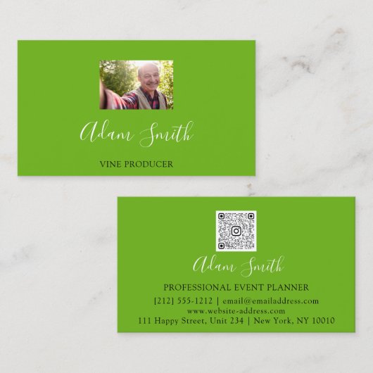 QRコードロゴカスタムカスタム 名刺 (正面/裏面)