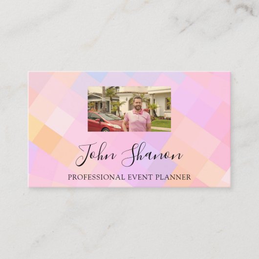 QRコードロゴカスタムフォト実在エステート 名刺 (正面)