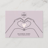 Qrコードロゴソーシャルメディアモダンに感謝 名刺 (正面)