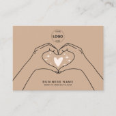 Qrコードロゴソーシャルメディアモダンに感謝 名刺 (正面)