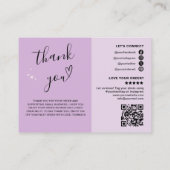 Qrコードロゴソーシャルメディアモダンに感謝 名刺 (裏面)