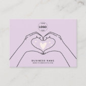 Qrコードロゴソーシャルメディアモダンに感謝 名刺 (正面)