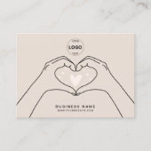 Qrコードロゴソーシャルメディアモダンに感謝 名刺 (正面)