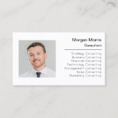 QRコードロゴフォトプロフェッショナル企業の会社 名刺 (正面)