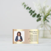 QRコードロゴフォトプロフェッショナル会社企業の 名刺 (スタンド正面)