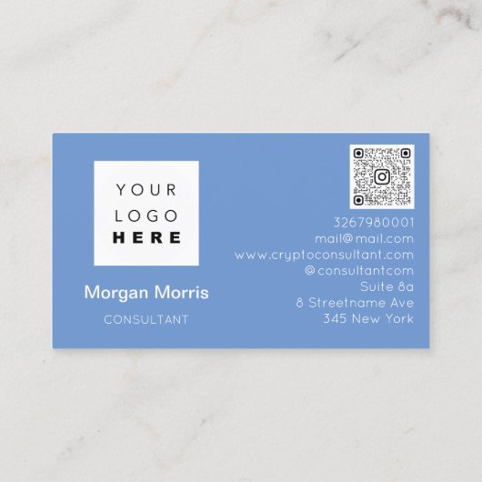 QRコードロゴフォトプロフェッショナル会社名 名刺 (裏面)