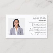 QRコードロゴフォトプロフェッショナル 企業の 名刺 (正面)