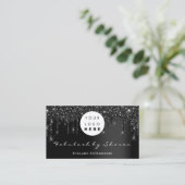 Qrコードロゴブラックドリッププロフェッショナル 名刺 (スタンド正面)