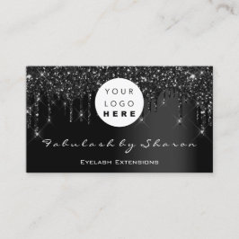 Qrコードロゴブラックドリッププロフェッショナル 名刺