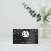 QrコードロゴブラックドリッププロフェッショナルVIP 名刺 (スタンド正面)