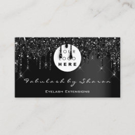 QrコードロゴブラックドリッププロフェッショナルVIP 名刺