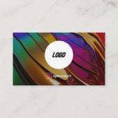 QRコードロゴミニマルエレガント 名刺 (裏面)