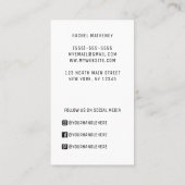 QRコードロゴモダンシンプルプロフェッショナル 名刺 (裏面)