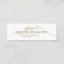 QRコードロゴワイルドフラワーデイジーソーシャルメディア スキニー名刺