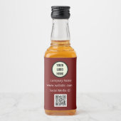 QRコードロゴ会社ブルゴーニュ企業のー リキュールボトルラベル (正面)