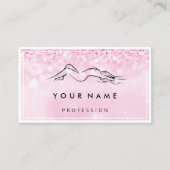 QRコードロゴ体彫刻マッサージピ気にック 名刺 (正面)