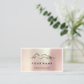 QRコードロゴ体彫刻マッサージ気にバラ 名刺 (スタンド正面)