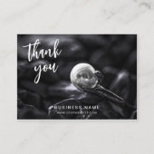 Qrコードロゴ写真ビジネスに感謝モダン 名刺 (正面)