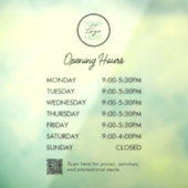 QRコードロゴ営業時間 ウィンドウサイン (シート3)