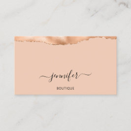 QRコードロゴ抽象芸術銅桃バラ 名刺