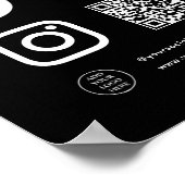 QRコードロゴ ここをスキャンしてつながろう ポスター (角)