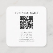 QRコードロミニマルゴ正方形名刺 スクエア名刺 (裏面)