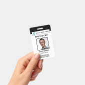 QRコードロ企業のゴ写真社員 バッジ (手持ち)