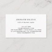 QRコードワイルドフラワープロフェッショナル名刺 名刺 (裏面)